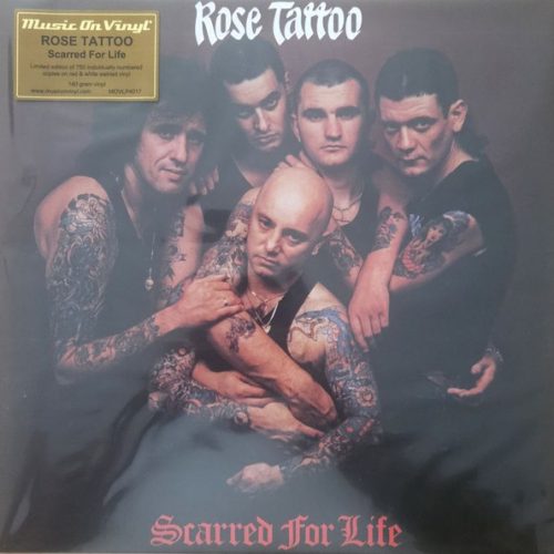 Rose Tattoo – Scarred for Life (2026 LP Reissue, Stereo, Red/White Swirl)