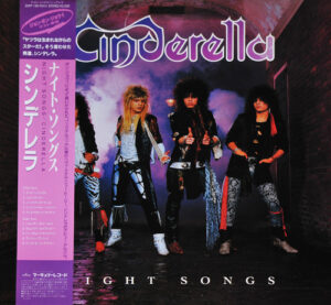 Cinderella – Night Songs (1986 Japanese Pressing LP • VG+ • 25PP‑195)